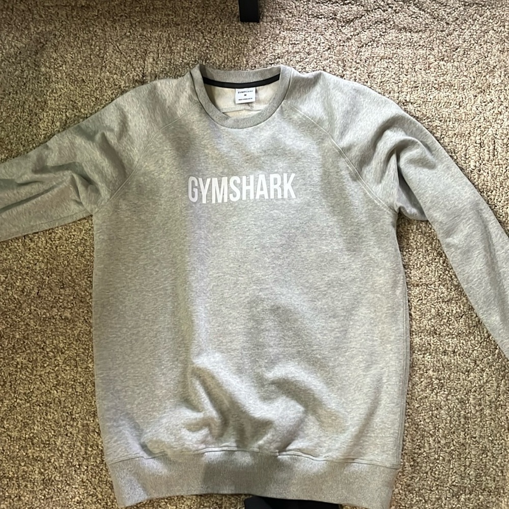 Gymshark Heather Gray Crewneck - Size M, Worn Once